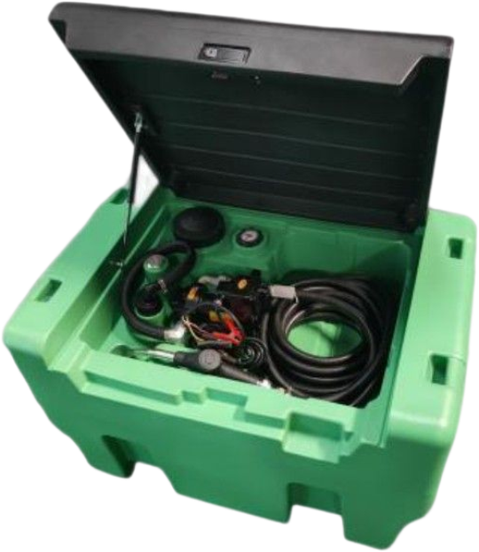 Petrol poly tank with pump